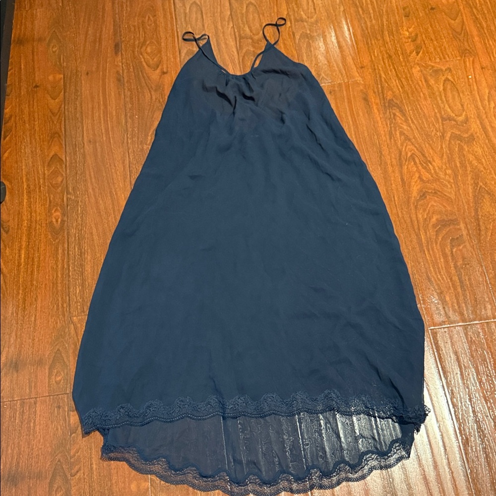 Stylish Dark Blue Slip Dress
